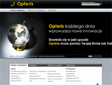 Tablet Screenshot of opteris.pl